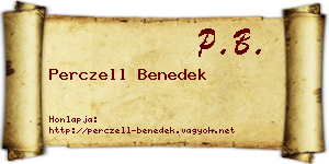 Perczell Benedek névjegykártya